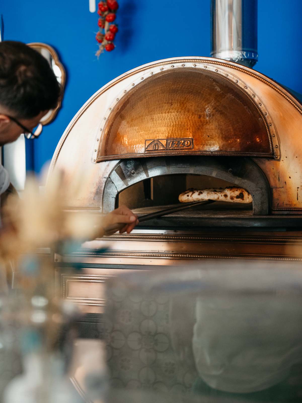 Four à pizza traditionnel du restaurant Gino